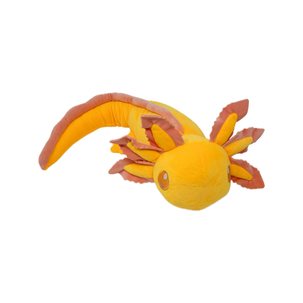 Yellow Weighted Realistic Axolotl Plush - 2lbs (0.9kg)