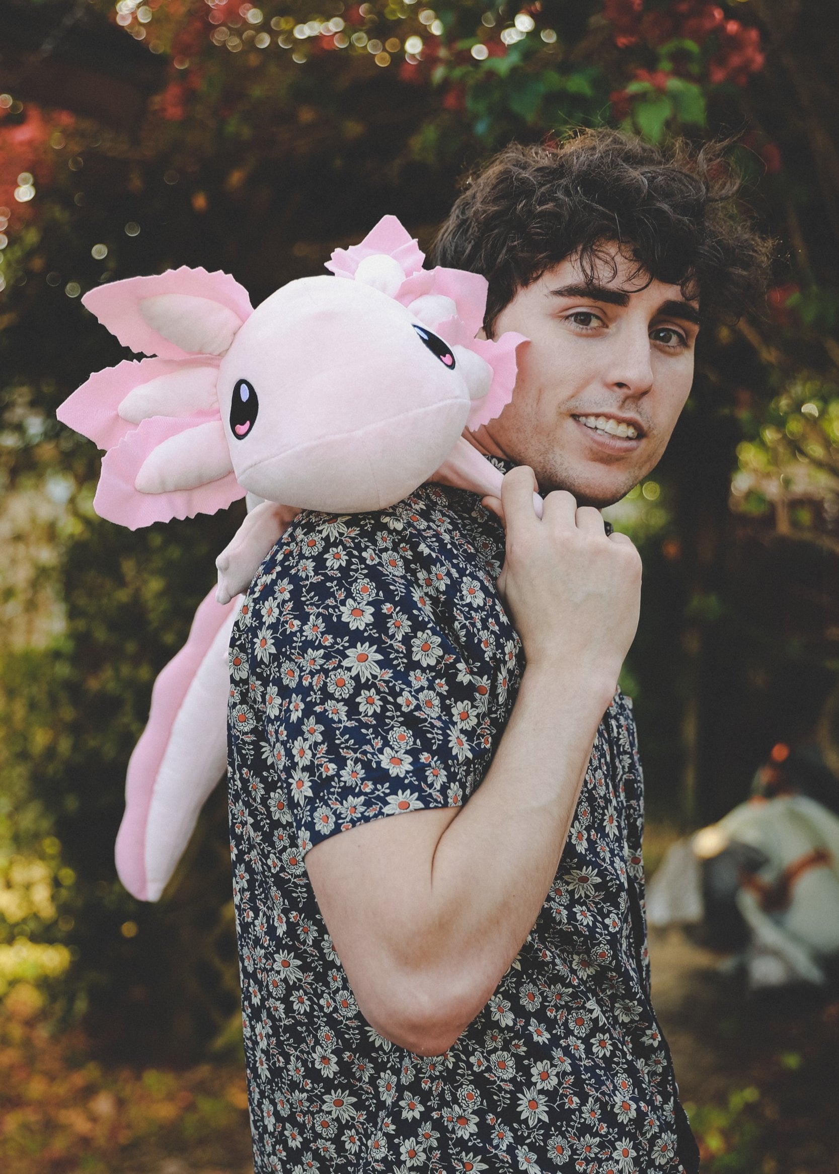 [PRE-ORDER] 4lb Weighted Realistic Axolotl Plush - Pink (1.8kg)