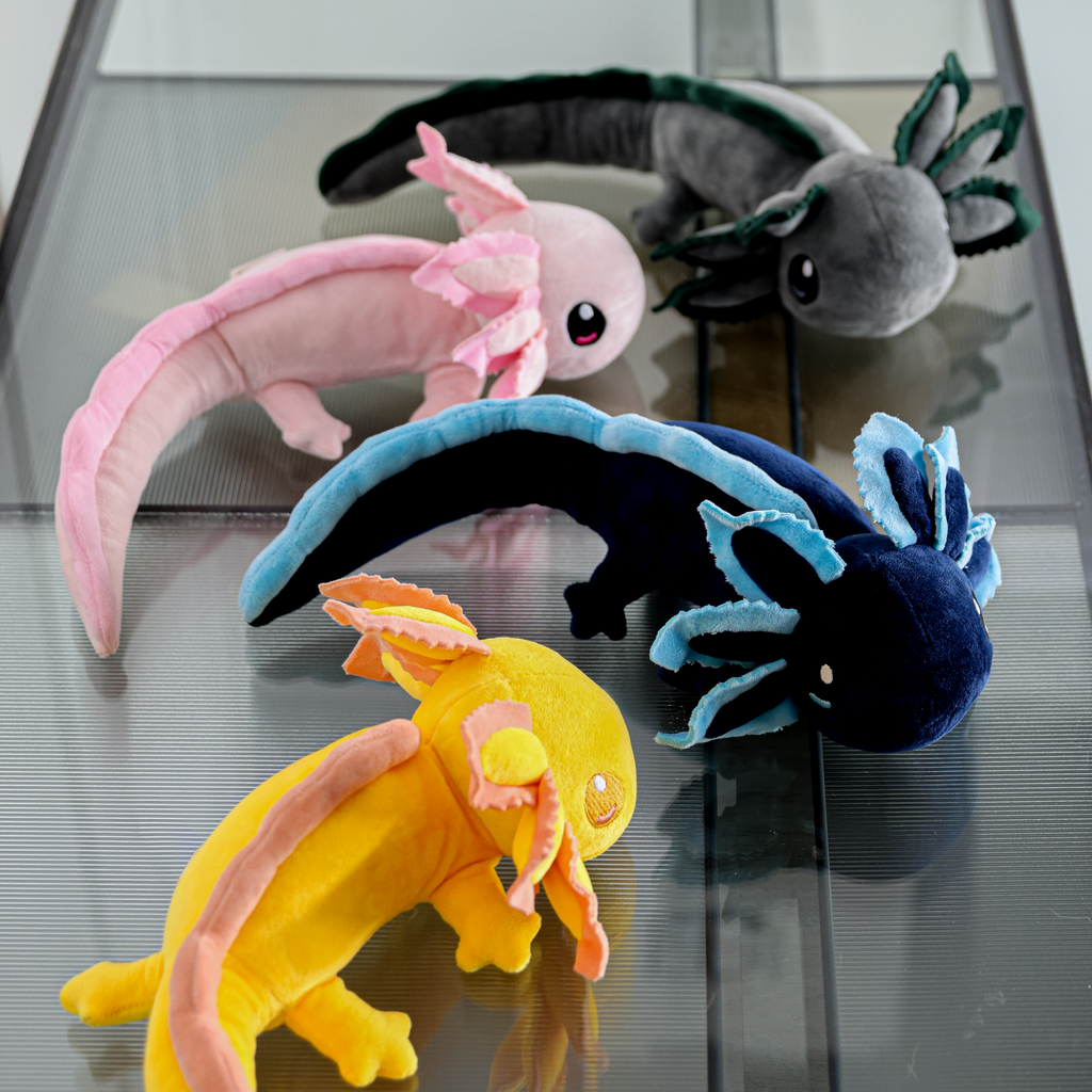 Mini Pink Realistic Axolotl Plush