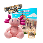 Autographed Bundle - Axol Plush, Pin, & Book