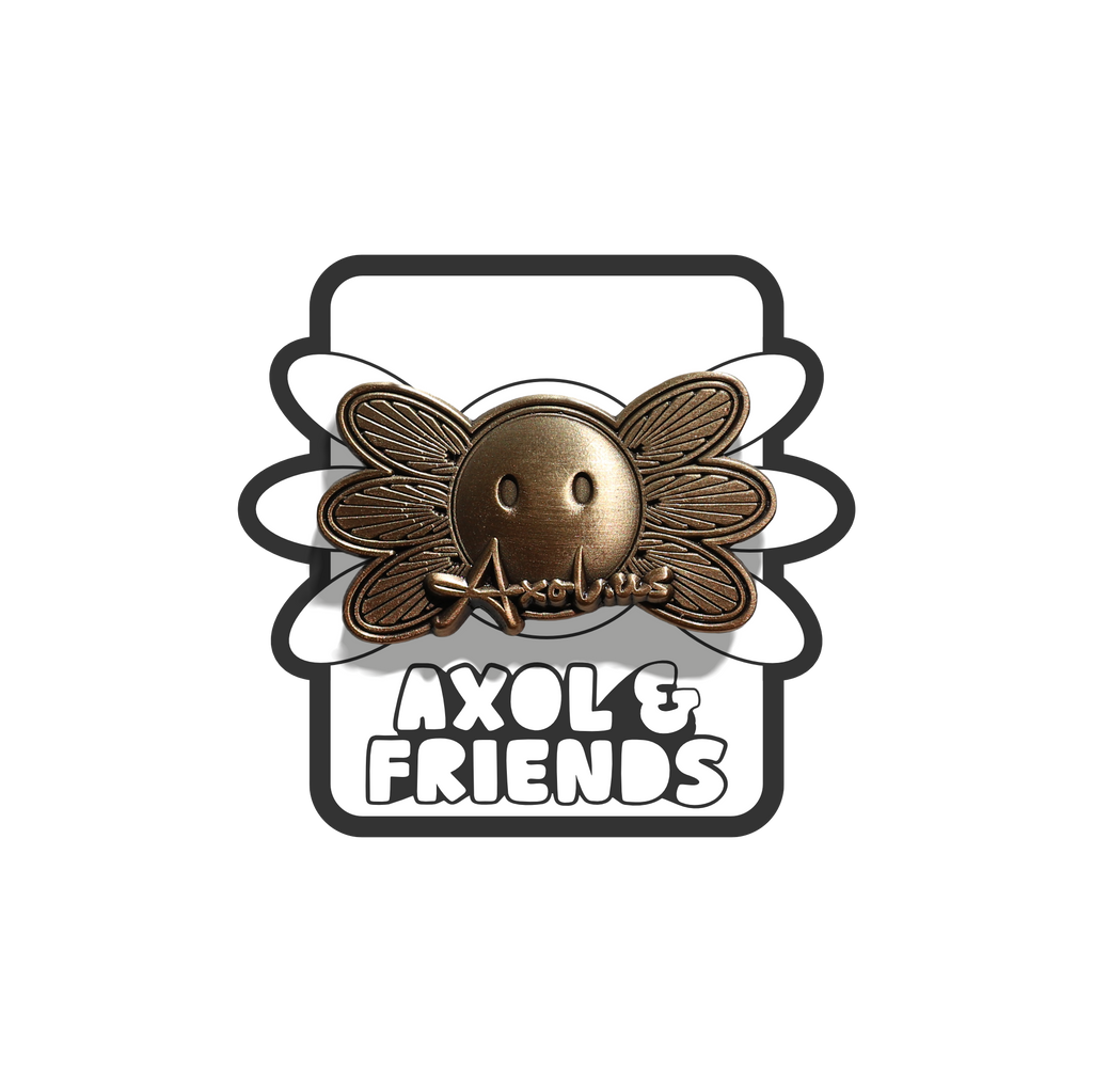 Axol.us Golden Brass Soft Enamel Pin | Axol & Friends