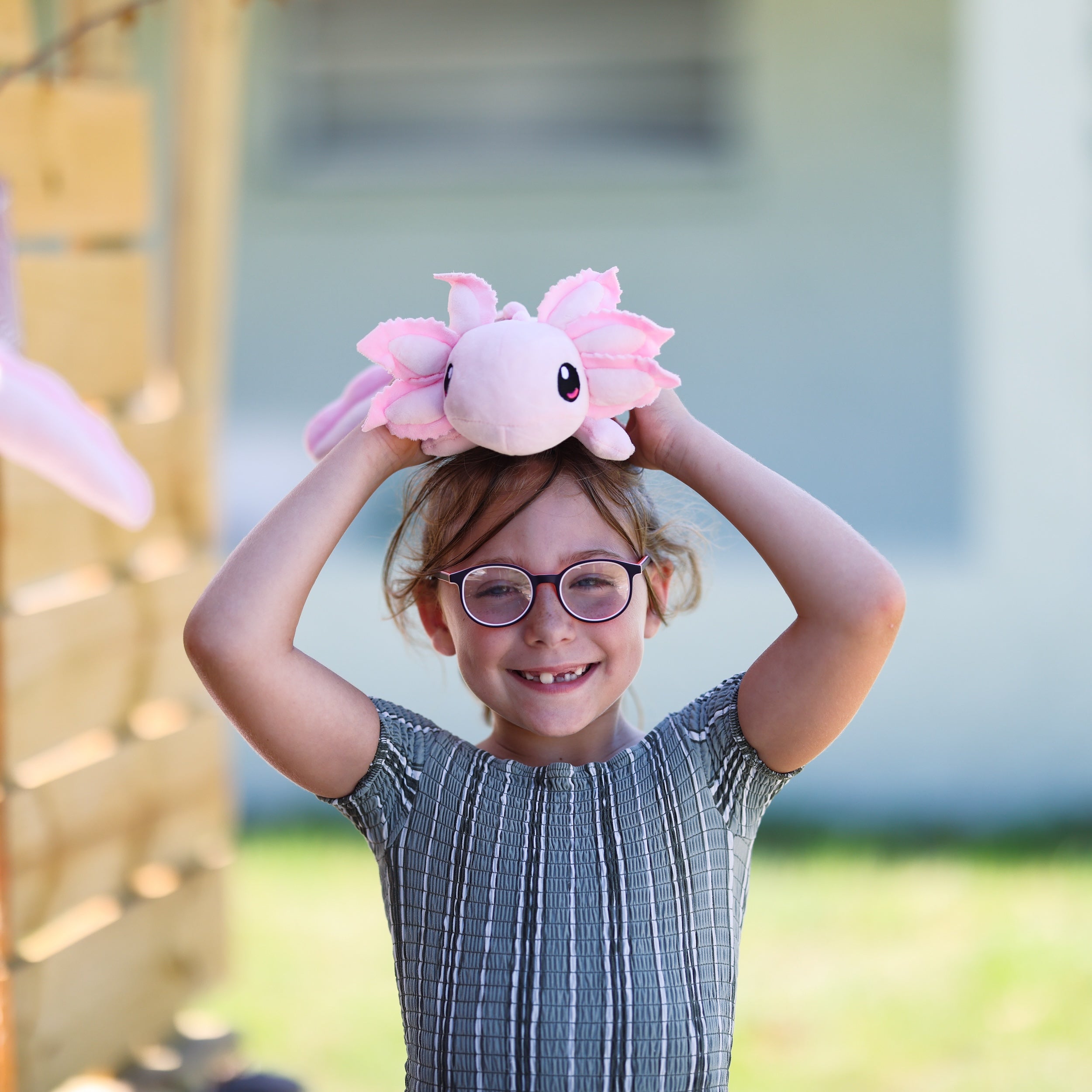Mini Pink Realistic Axolotl Plush