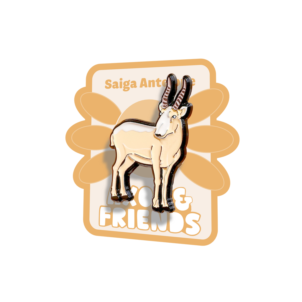 Saiga Antelope Soft Enamel Pin| Axol & Friends