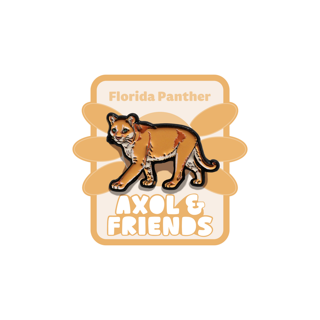 Florida Panther Soft Enamel Pin| Axol & Friends