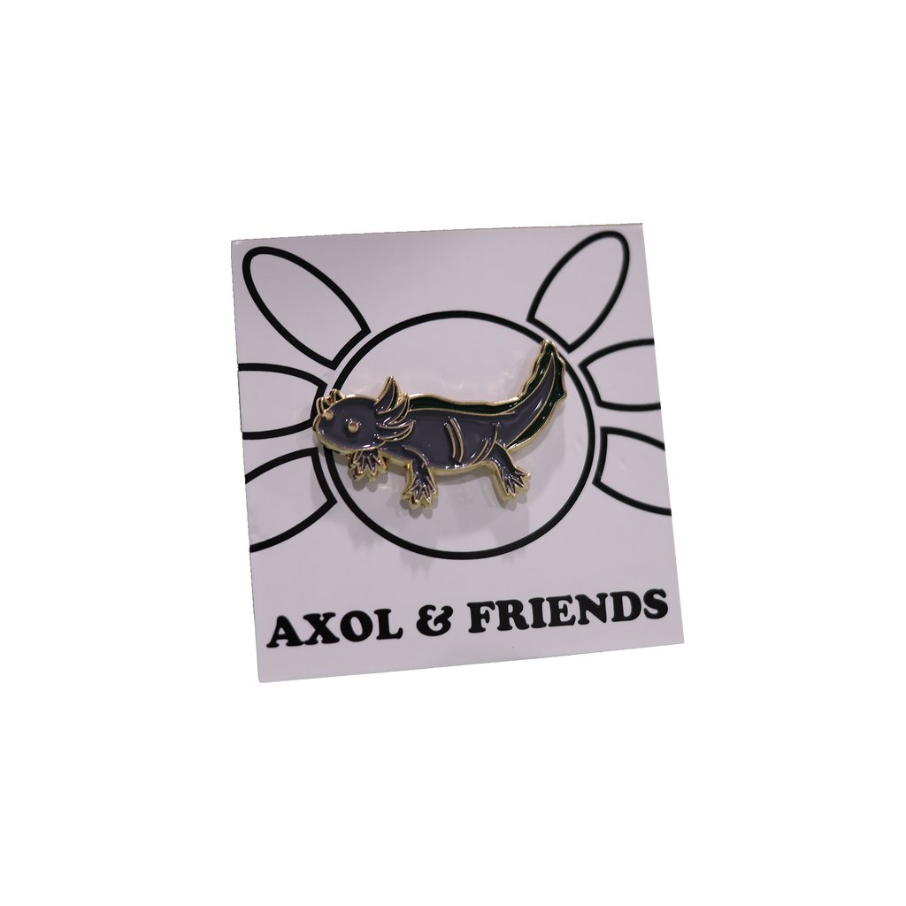 Gray Axolotl - Soft Enamel Pin