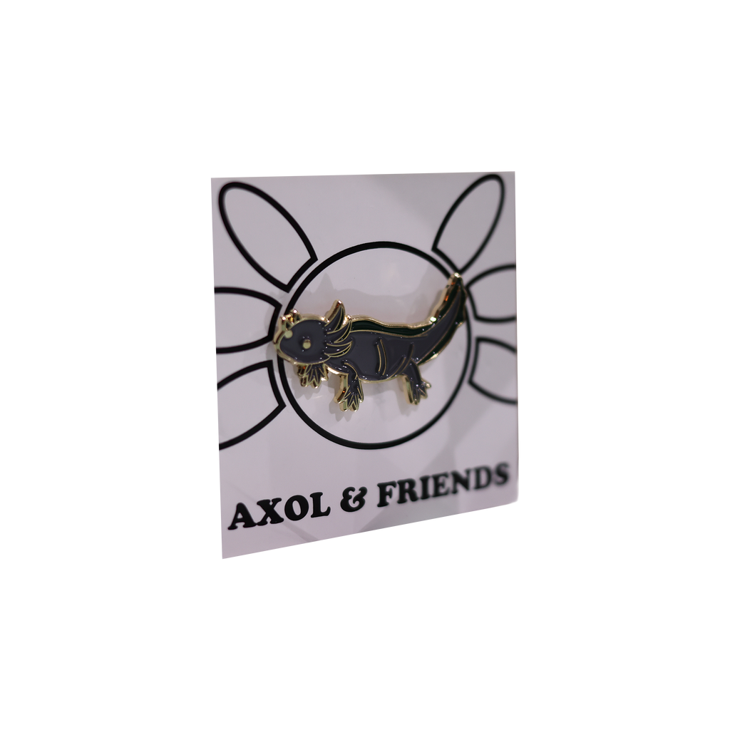 Gray Axolotl - Soft Enamel Pin