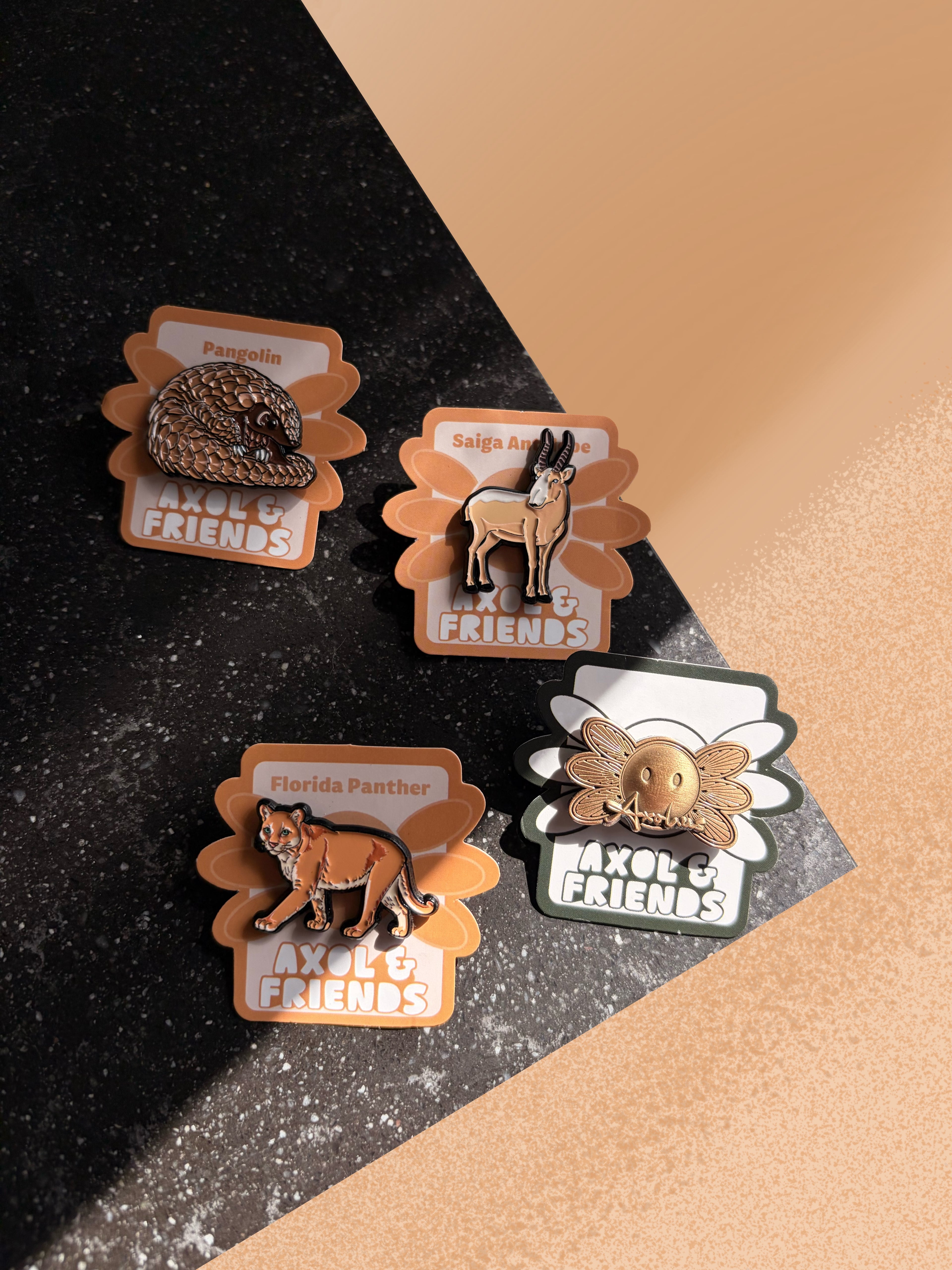 Florida Panther Soft Enamel Pin| Axol & Friends