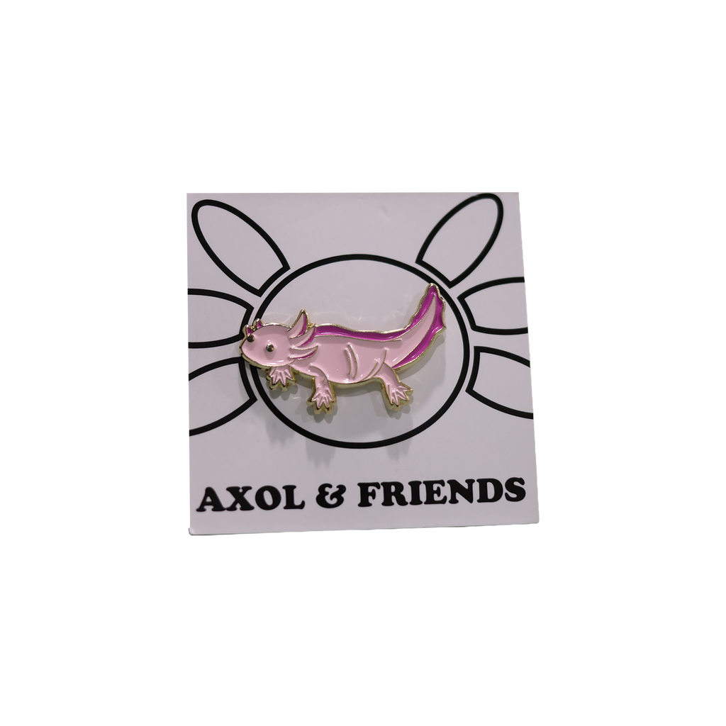 Pink Axolotl - Soft Enamel Pin