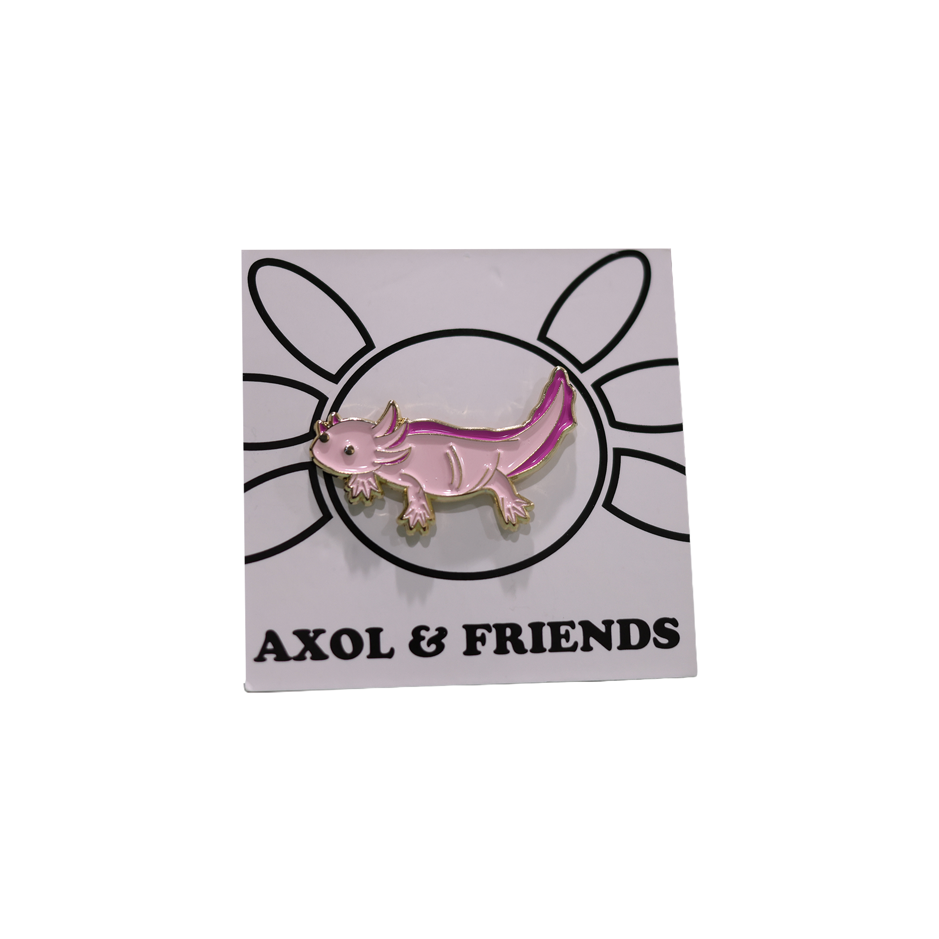 Pink Axolotl - Soft Enamel Pin