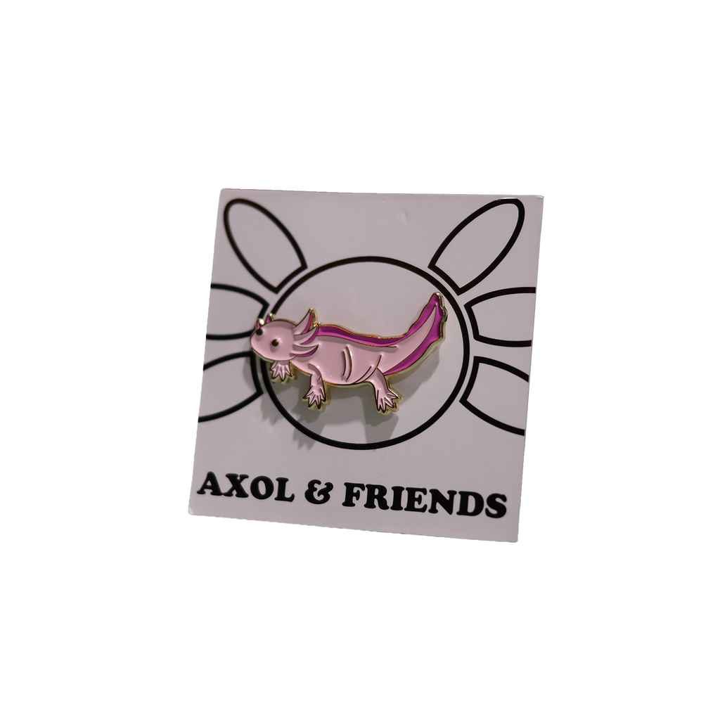 Pink Axolotl - Soft Enamel Pin