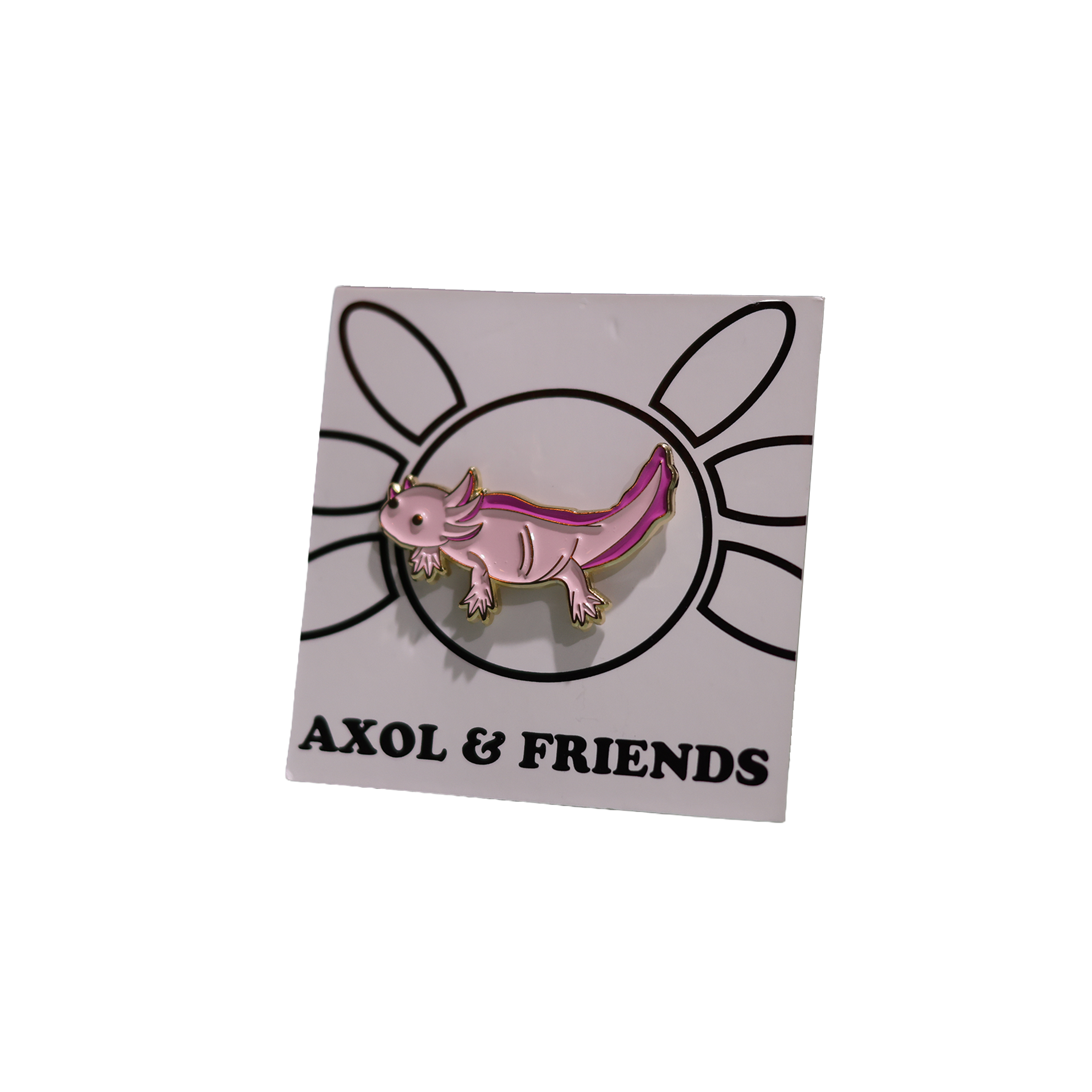 Pink Axolotl - Soft Enamel Pin