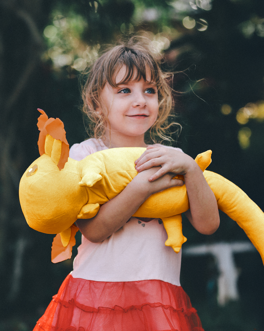 Yellow Weighted Realistic Axolotl Plush - 4lbs (1.8kg)