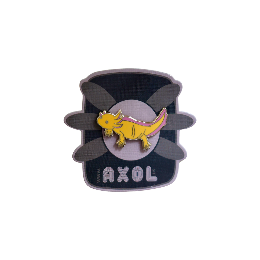 Yellow Axolotl Pin