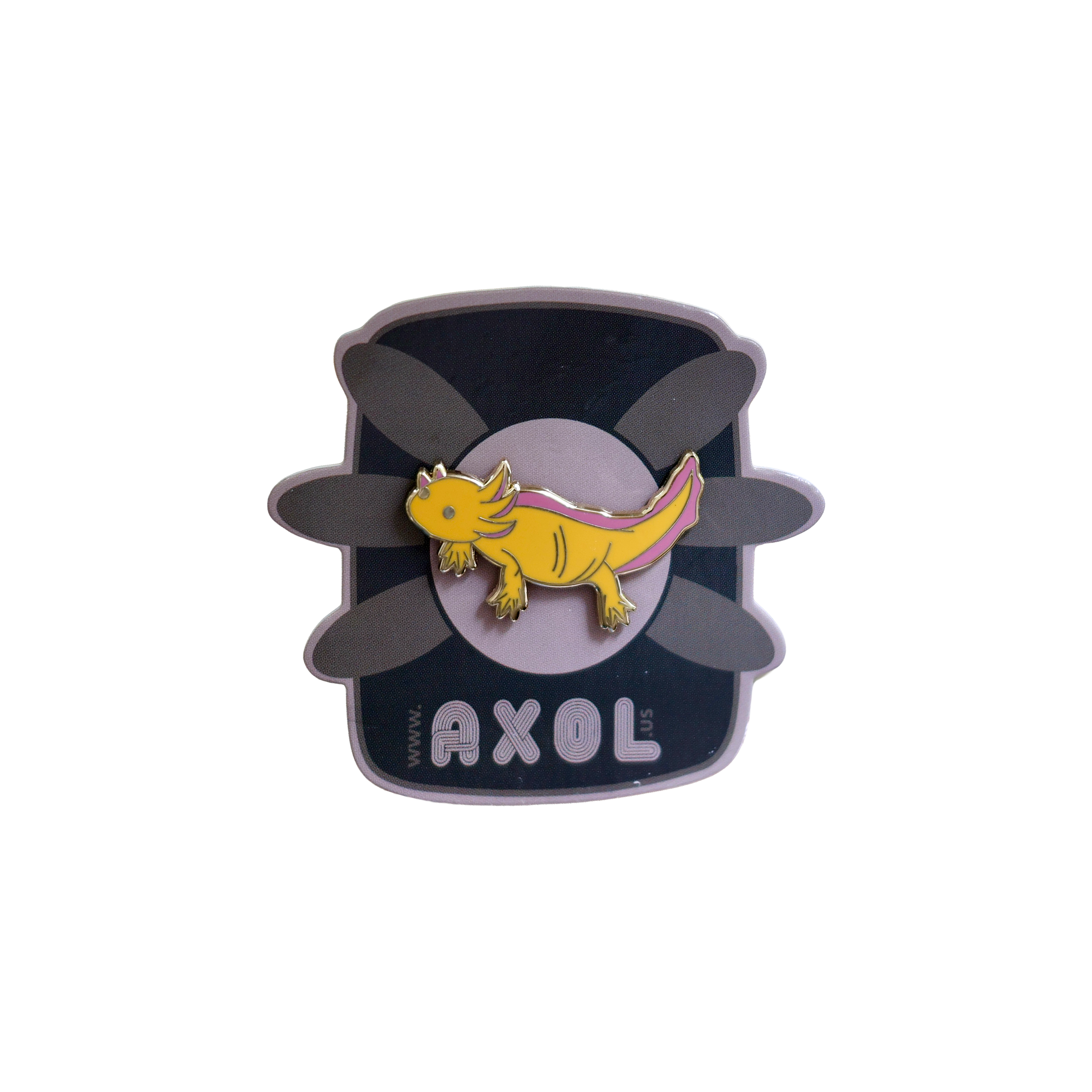 Yellow Axolotl Pin