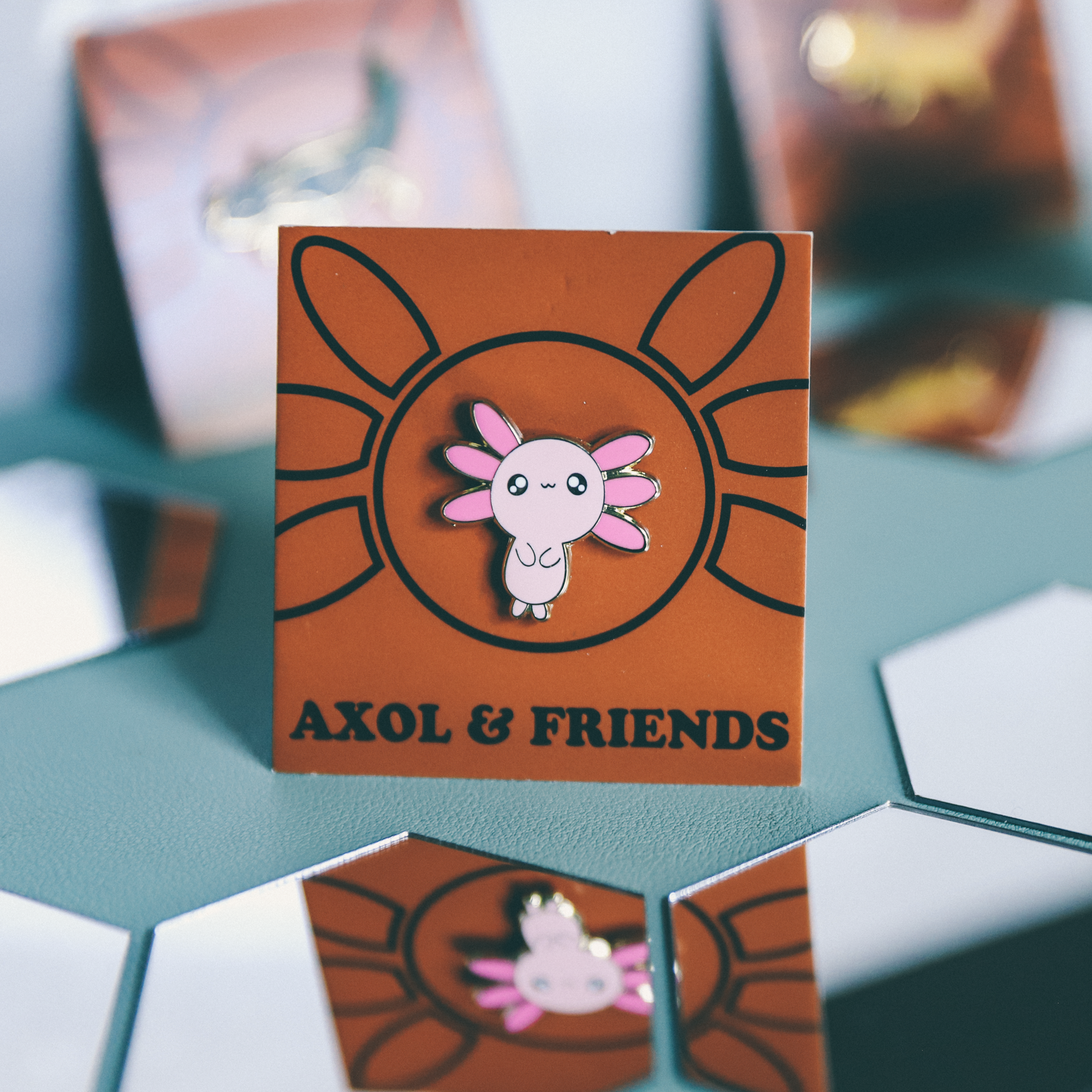 Pink Axol Pin